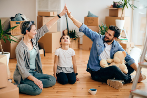 Familia con seguros de vida